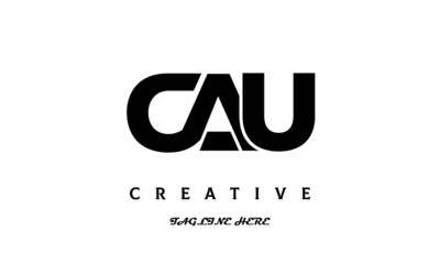 CAU creative three latter logo design