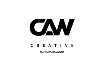 CAW creative three latter logo design