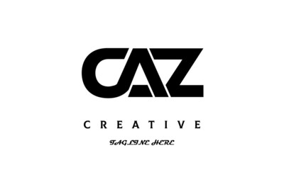 Obraz premium CAZ creative three latter logo design