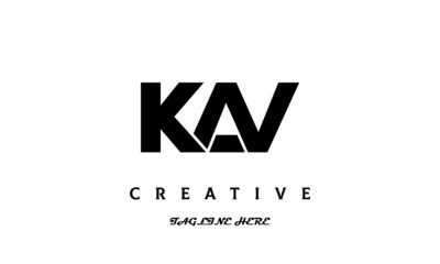 KAV creative three latter logo design