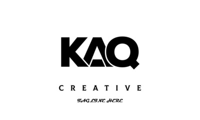KAQ creative three latter logo design