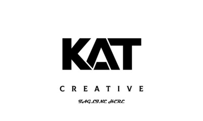 KAT creative three latter logo design