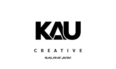 KAU creative three latter logo design