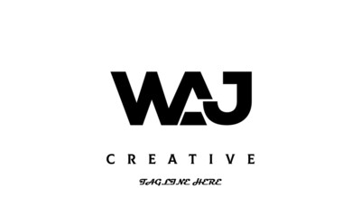 WAJ creative three latter logo design