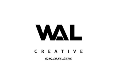 WAL creative three latter logo design