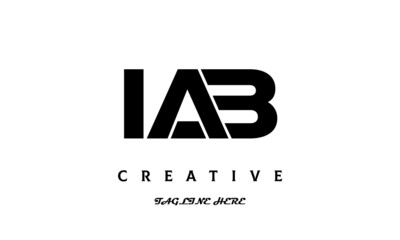 creative three latter IAB logo design