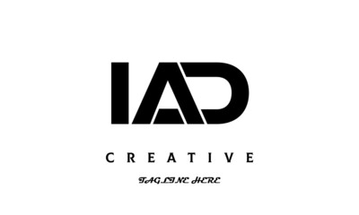 creative three latter IAD logo design