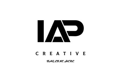 creative three latter IAP logo design