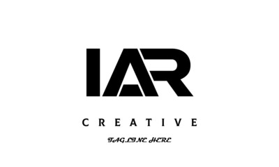 creative three latter IAR logo design