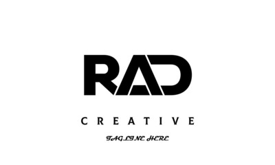 creative three latter RAD logo design