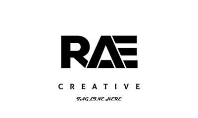 Fototapeta premium creative three latter RAE logo design