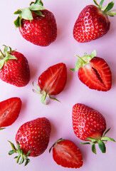 Fresh ripe delicious strawberries