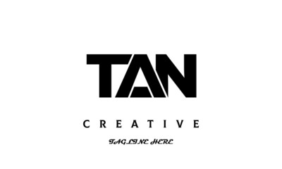 creative three latter TAN logo design