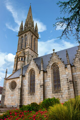 Obraz premium Plouigneau. Eglise Saint-Ignace. Finistère. Bretagne