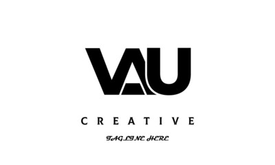 creative VAU three latter logo design