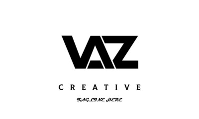 creative VAZ three latter logo design