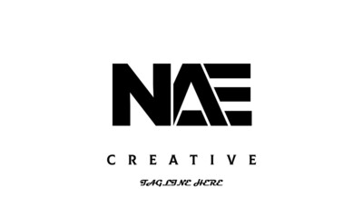 creative NAE three latter logo design