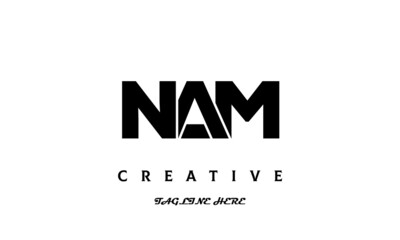 creative NAM three latter logo design