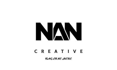 creative NAN three latter logo design