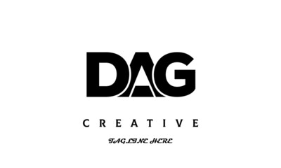 creative DAG three latter logo design