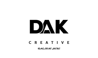 creative DAK three latter logo design