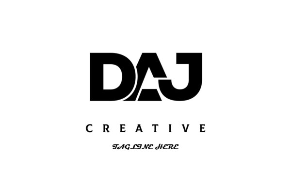 creative DAJ three latter logo design