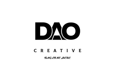 creative DAO three latter logo design