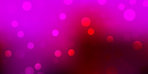 Dark pink vector texture with disks.