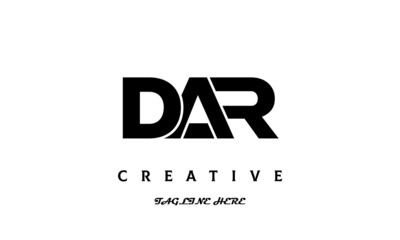 creative DAR three latter logo design