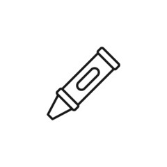 Profession of an artist concept. Line icon of stylus for drawing on graphic tablet