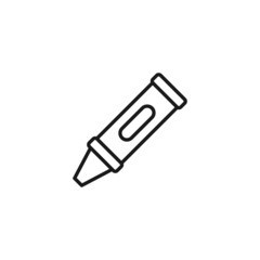 Profession of an artist concept. Line icon of stylus for drawing on graphic tablet