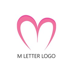 Letter M icon logo vector