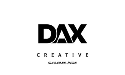 creative DAX three latter logo design
