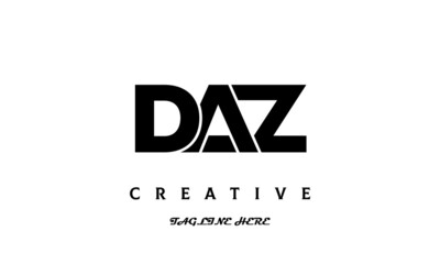 creative DAZ three latter logo design