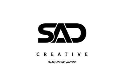 creative SAD three latter logo design