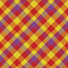 Seamless pattern of scottish tartan plaid. Repeatable background with check fabric texture. Vector backdrop striped textile print.