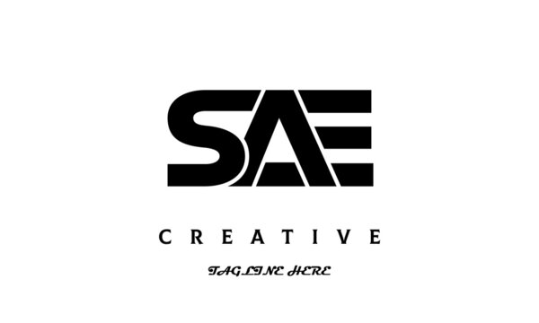 creative SAE three latter logo design