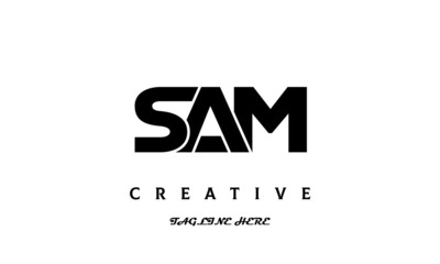 creative SAM three latter logo design