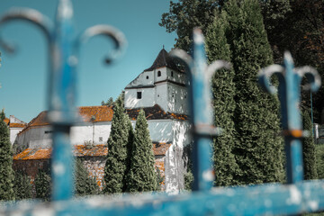 Weavers bastion along the medieval fortied city walls of Brasov, Romania