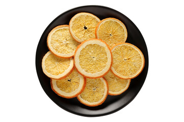 Frozen and dried orange slices