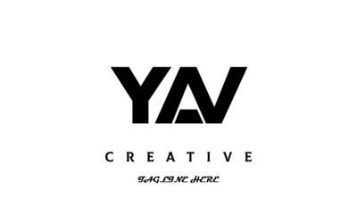 creative YAV three latter logo design