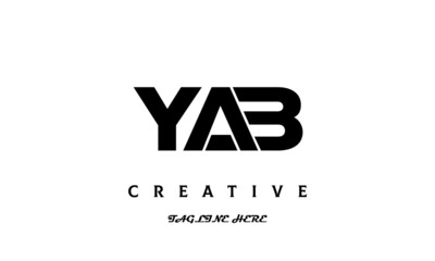 creative YAB three latter logo design
