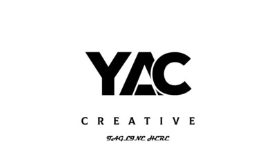 creative YAC three latter logo design