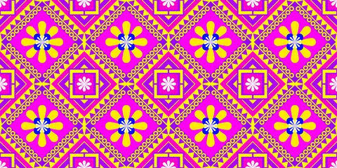 seamless pattern with flowers