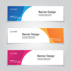 Template Banner Design Background Abstract Shape Ad Promotion Sale Vector