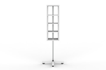 Display stand, retail display stand for product , display stands isolated on white background. 3d illustration