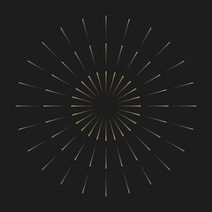 Vector illustration of geometric circle shape.