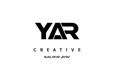 YAR creative three latter logo design