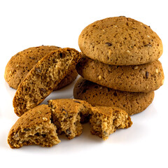 Image of delicious oatmeal cookies close-up