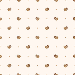 coffee bean seamless pattern